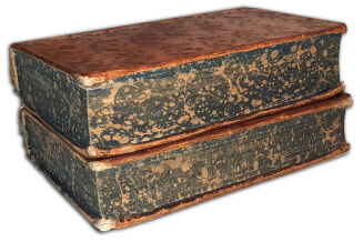 [HISTORIA PAŃSTW NADBAŁTYCKICH] LACOMBE- ABREGE CHRONOLOGIQUE DE L’HISTOIRE DU NORD t.1-2 wyd.1762 - 4