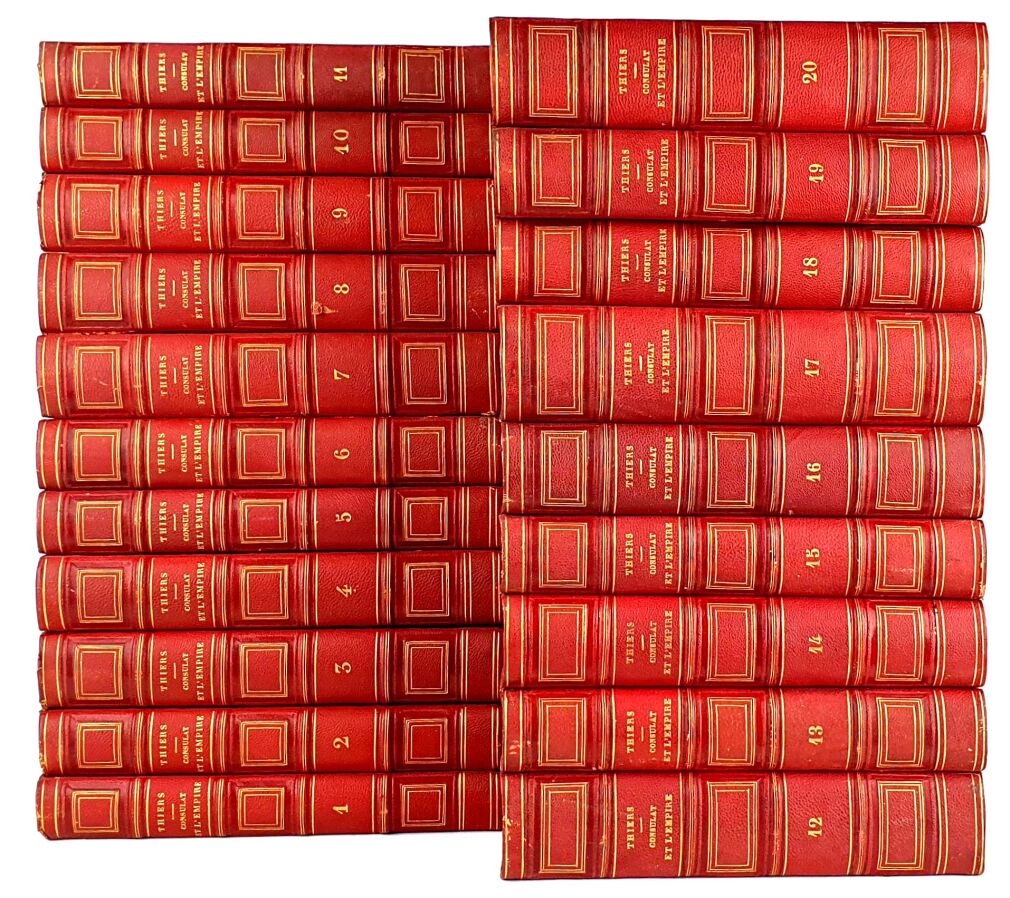 THIERS- HISTOIRE DU CONSULAT ET DE L'EMPIRE t.I-XX (komplet) HISTORiA KONSULATU I CESARSTWA