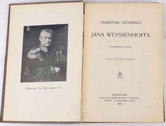 WEYSSENHOFF - PAMIĘTNIK GENERAŁA J. WEYSSENHOFFA 1904r. - 2