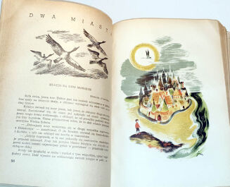 LAGERLOF- CUDOWNA PODRÓŻ  wyd. 1948r. ilustracje Szancer - 5