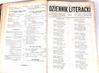 ŁOZIŃSKI - DZIENNIK LITERACKI 1868, pierwodruki Asnyka, Krasińskiego i Kraszewskiego - 4