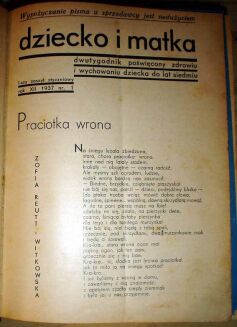 DZIECKO I MATKA wyd. 1937r. dwutygodnik poświęcony zdrowiu i wychowaniu dziecka do lat siedmiu - 2