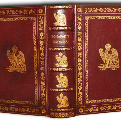 BOBROWICZ - KRONIKA MALOWNICZA NAPOLEONA BONAPARTEGO czyli Obrazy bitew i czynów wojennych Bohatera 100 STALORYTÓW  wyd.1841r. OPRAWA