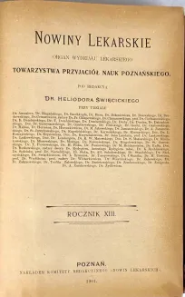 NOWINY LEKARSKIE. R. XIII Poznań 1901 - 2