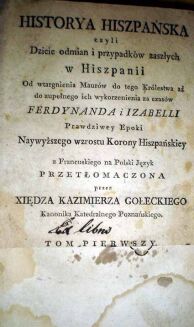 HISTORYA HISZPAŃSKA tom I-II wyd. 1799r. - 4