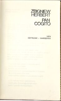 HERBERT- PAN COGITO wyd.1, skóra - 7