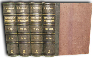 ENCYKLOPEDYJA POWSZECHNA ORGELBRANDA Tom I-VIII superexlibris BANKU POLSKIEGO - 3