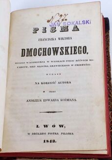 KOŹMIAN - PISMA DMOCHOWSKIEGO Lwów 1843 Napoleon - 3