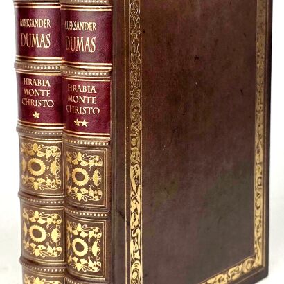 DUMAS- HRABIA MONTE CHRISTO t.I-II [komplet], il. Uniechowski skóra