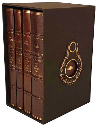 TOLKIEN - THE LORD OF THE RINGS Trilogy in exclusive leather binding