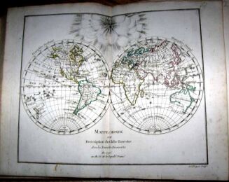 VAUGONDY; FORTIN- INSTITUTIONS GEOGRAPHIQUES wyd. 1794 [ATLAS: 31 MAP + CZĘŚĆ OPISOWA] - 4