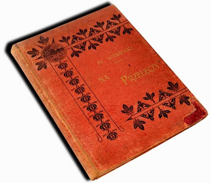 WITKIEWICZ - NA PRZEŁĘCZY wyd.1891r. OPRAWA WYDAWNICZA drzeworyty