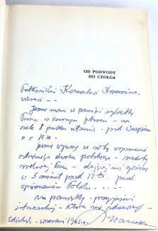 MACZEK - OD PODWODY DO CZOŁGA Wspomnienia wojenne 1918-1945 wyd.1. Dedykacja dla Kornela Krzeczunowicza opatrzona autografem Autora! - 4