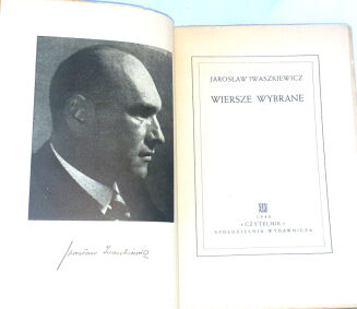 IWASZKIEWICZ- WIERSZE WYBRANE wyd. 1946 - 2