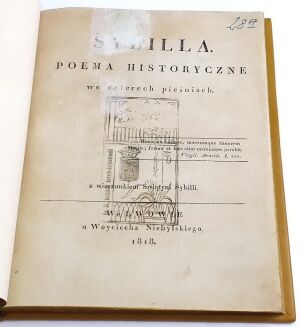 WORONICZ- SYBILLA wyd.1 Lwów 1818r.  - 4