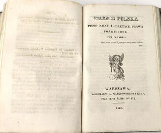 [PIERWSZE POLSKIE CZASOPISMO PRAWNICZE] THEMIS POLSKA t.3-4 [w 1 wol.] wyd. 1828 - 3