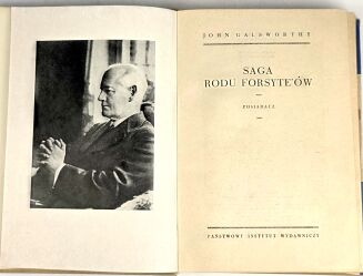 GALSWORTHY- SAGA RODU FORSYTE'ÓW t.1-10 (komplet) obwoluty, piękny egzemplarz - 4