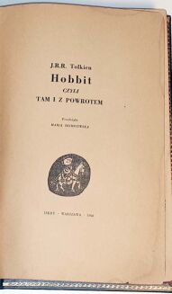 TOLKIEN- HOBBIT wyd.1 z 1960 OPRAWA - 3