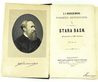 KRASZEWSKI - STARA BAŚŃ wyd.1 z 1876 oprawa - 2