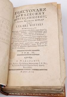 DYKCYONARZ POWSZECHNY MEDYKI, CHIRURGII, I SZTUKI HODOWANIA BYDLĄT, CZYLI LEKARZ WIEYSKI, 8 wol. wyd. 1788-1793 - 18