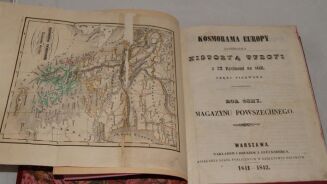 KOSMORAMA EUROPY zawierająca Historyą Turcyi 53 staloryty 1841r. OPRAWA - 5