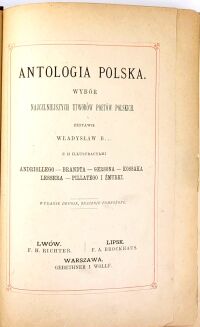 BEŁZA - ANTOLOGIA POLSKA 1881 Andriolli Gerson - 6