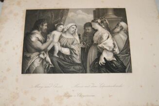 PATHIE - GALERYA DREZDEŃSKA zbiór rycin na stali z najcelniejszych obrazów tej Galeryi T.I-II staloryty 1850r. SKÓRA - 15