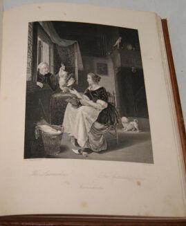 PATHIE - GALERYA DREZDEŃSKA zbiór rycin na stali z najcelniejszych obrazów tej Galeryi T.I-II staloryty 1850r. SKÓRA - 17