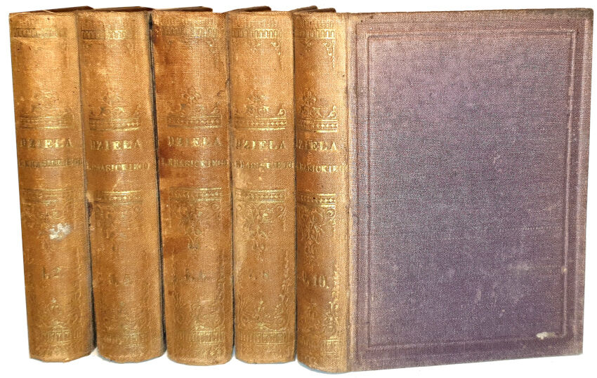 KRASICKI - DZIEŁA IGNACEGO KRASICKIEGO Tom I-X [w 5 wol.] 1840r.