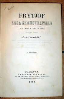 TEGNER - FRYTJOF Saga skandynawska wyd. 1859r. RYCINY - 3