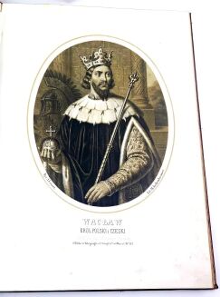 LESSER- KRÓLOWIE POLSCY wizerunki zebrane i rysowane przez Alexandra wyd. 1860 oprawa A. Kantora   - 10