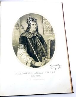 LESSER- KRÓLOWIE POLSCY wizerunki zebrane i rysowane przez Alexandra wyd. 1860 oprawa A. Kantora   - 6