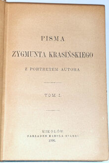 BIBLIOTEKA PISARZY POLSKICH KAROLA MIARKI. KONDRATOWICZ, KRASIŃSKI, SŁOWACKI - DZIEŁA 10 wol. secesyjne oprawy - 5