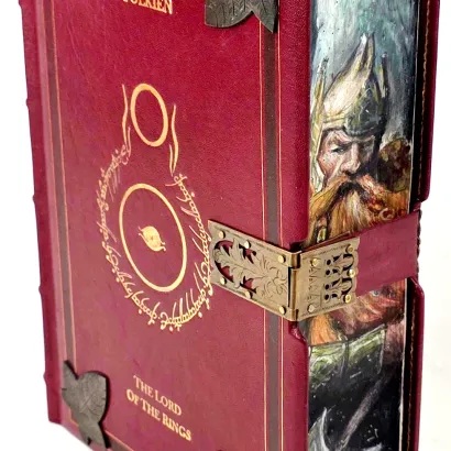 J.R.R. Tolkien - The Lord Of The Rings  Illustrated Edition, Premium Leather Binding, Metalwork, Fore Edge Painting, Copy Number 3
