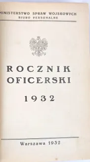 ROCZNIK OFICERSKI 1932 - 7