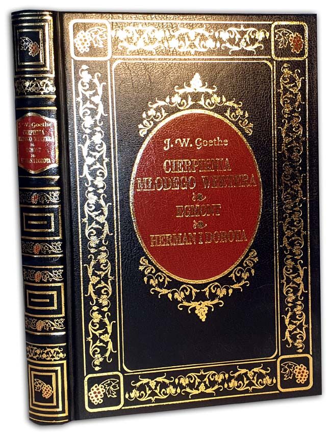 GOETHE- CIERPIENIA MŁODEGO WERTERA złota oprawa