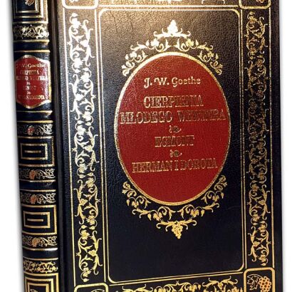 GOETHE- CIERPIENIA MŁODEGO WERTERA złota oprawa
