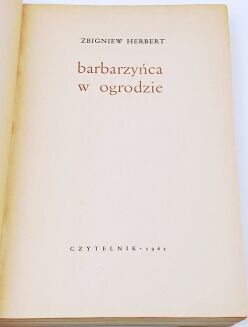 HERBERT - BARBARZYŃCA W OGRODZIE wyd. 1 - 6