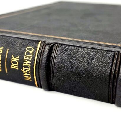 KORSAK- ROK MYŚLIWEGO wyd. 1922, oprawa luksusowa skóra