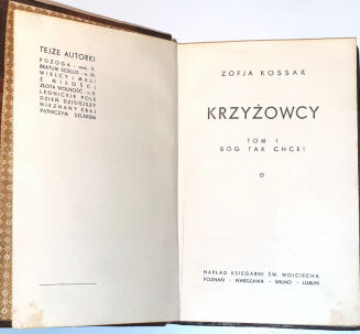 KOSSAK- KRZYŻOWCY t.1-4 (komplet w 4 wol.) - 2