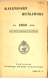 KALENDARZ MYŚLIWSKI 1938, proweniencja Adam Potocki. - 4