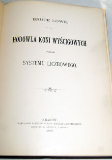 LOWE- HODOWLA KONI WYŚCIGOWYCH Kraków 1898 - 3