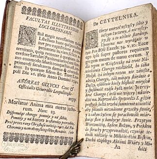 [EGZORCYZMY, NAWRACANIE ŻYDA DO WIARY KATOLICKIEJ] WYPRAWA NA TAMTEN ŚWIAT DUSZY To iest AKTY ZEBRANE DO  DYSPOZYCYI CHORYCH  SŁUŻĄCE Lwów 1742 - 4