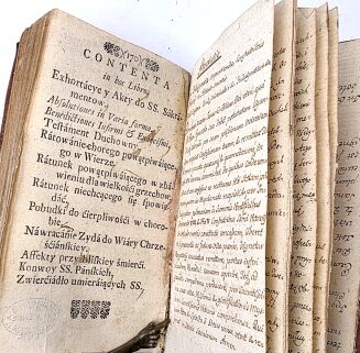 [EGZORCYZMY, NAWRACANIE ŻYDA DO WIARY KATOLICKIEJ] WYPRAWA NA TAMTEN ŚWIAT DUSZY To iest AKTY ZEBRANE DO  DYSPOZYCYI CHORYCH  SŁUŻĄCE Lwów 1742 - 8