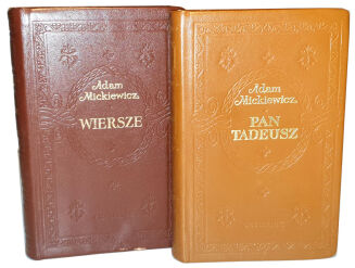 MICKIEWICZ - PAN TADEUSZ, WIERSZE wyd. Czytelnik 1974, 1969r. SKÓRA - 2