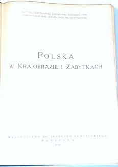 BUŁHAK- POLSKA W KRAJOBRAZIE I ZABYTKACH t.1-2 (komplet) wyd.1930 OPRAWA RADZISZEWSKI - 3