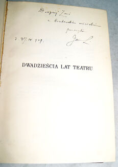 LENARTOWICZ- DWADZIEŚCIA LAT TEATRU 1-3 autograf - 4
