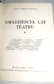 LENARTOWICZ- DWADZIEŚCIA LAT TEATRU 1-3 autograf - 5