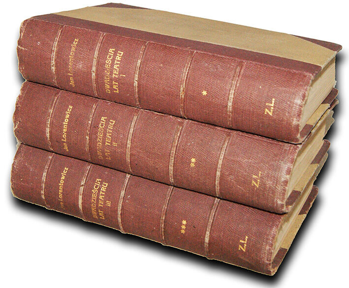 LENARTOWICZ- DWADZIEŚCIA LAT TEATRU 1-3 autograf