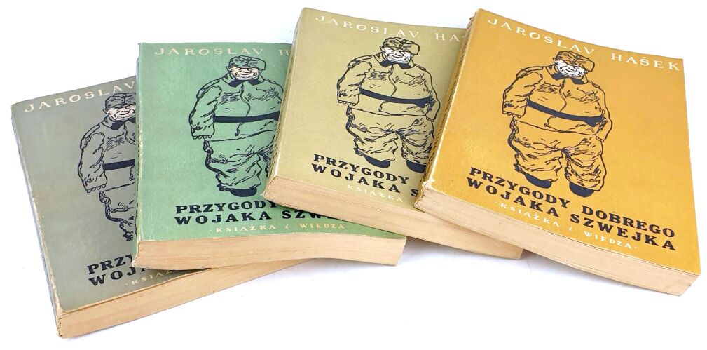 HASEK- PRZYGODY DOBREGO WOJAKA SZWEJKA wyd.1949 Tom I-IV [komplet]